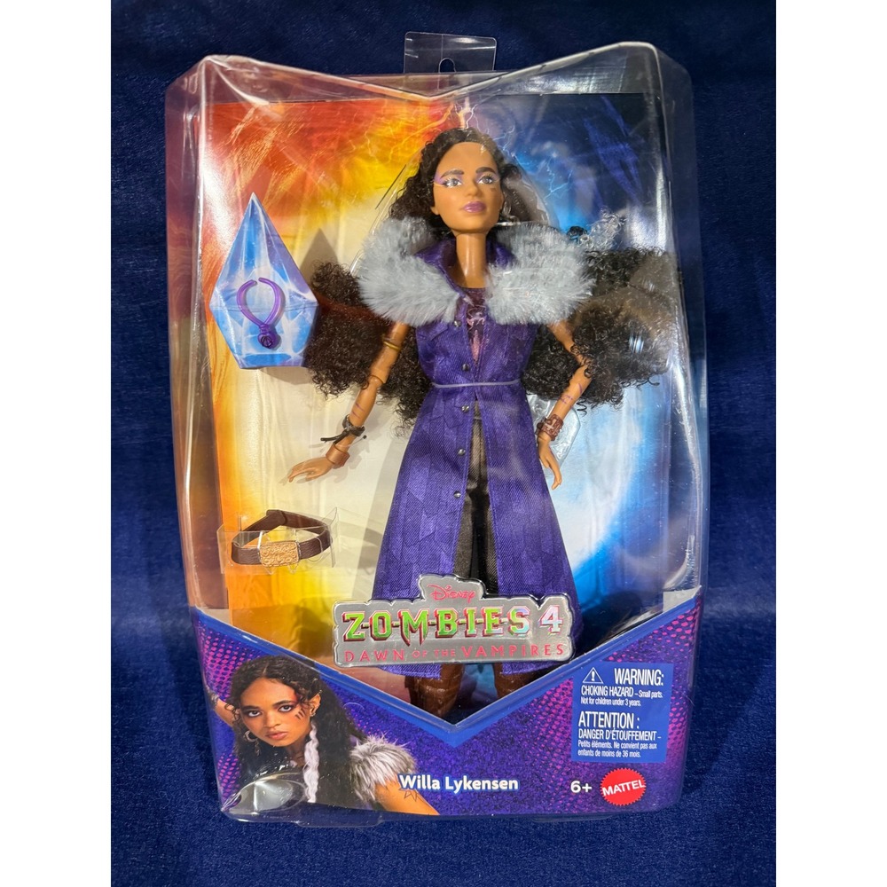 Disney Zombies 4 Dawn of the Vampires Willa Lykensen Doll Mattel JFG34 Purple